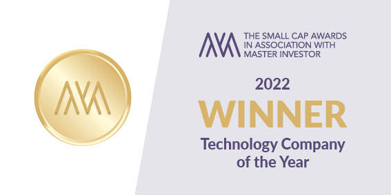Small Cap Awards 2022 Winner - Technology Company of the Year Small Cap Awards 2022 Winner - Technology Company of the Year